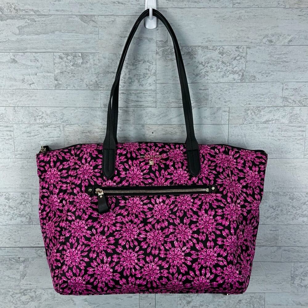 Michael Kors Kelsey Multi Jewel medium pink tote bag